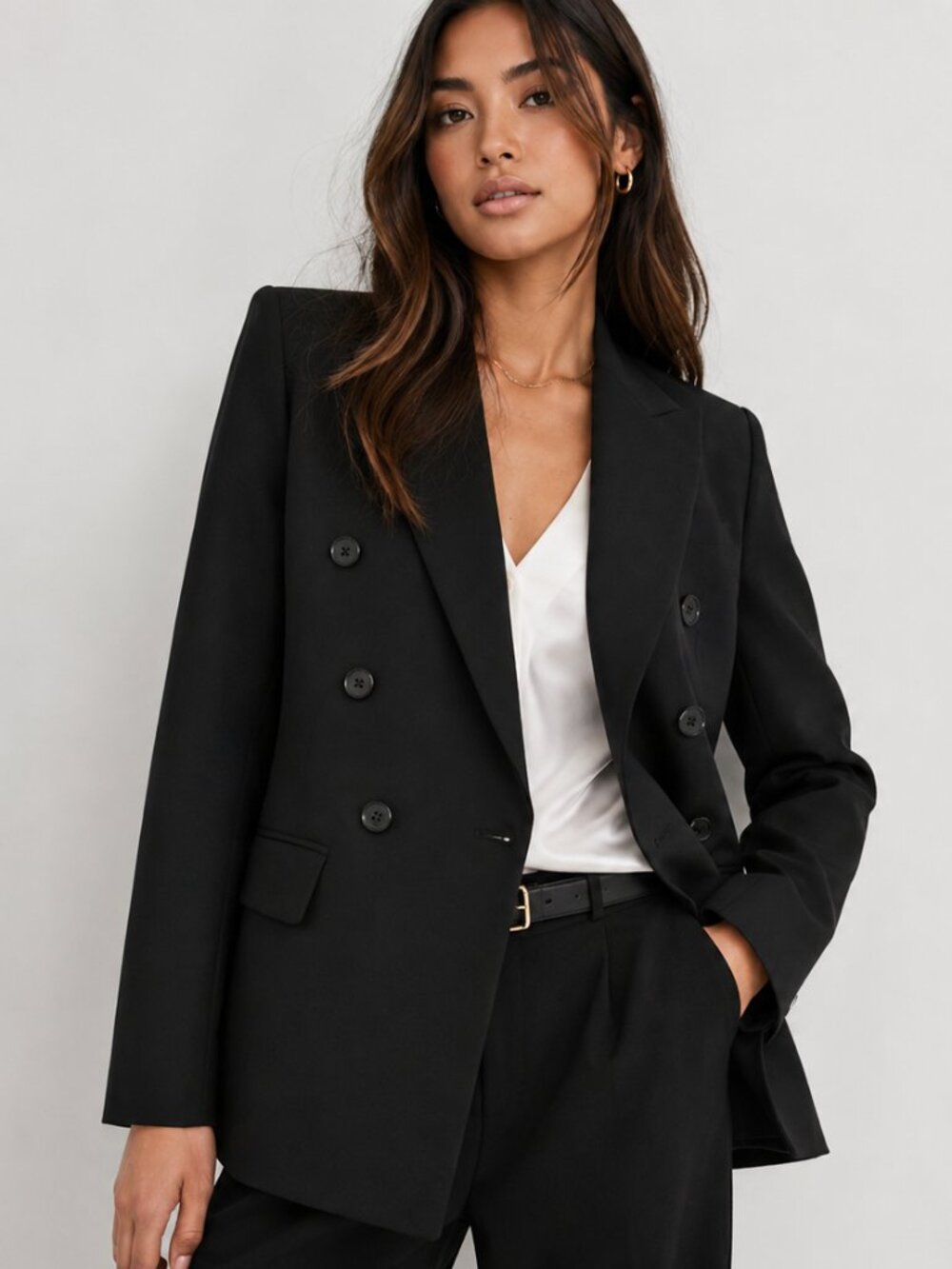 Aritzia Babaton SZ M NEW INDEX Blazer in Black Softly Structured Classic Fit